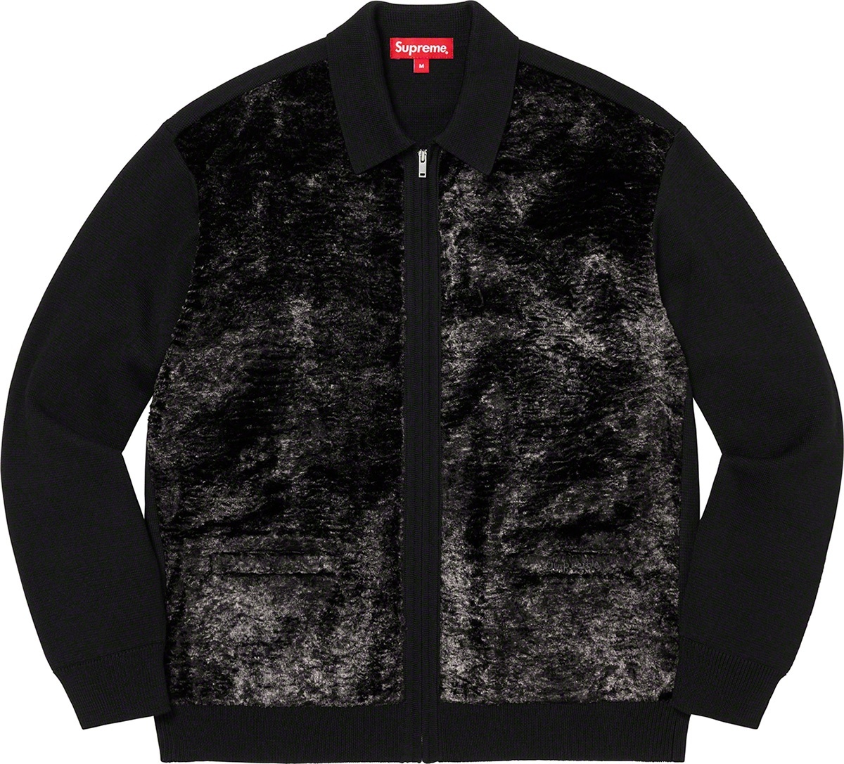 Faux Fur Zip Up Cardigan view 5